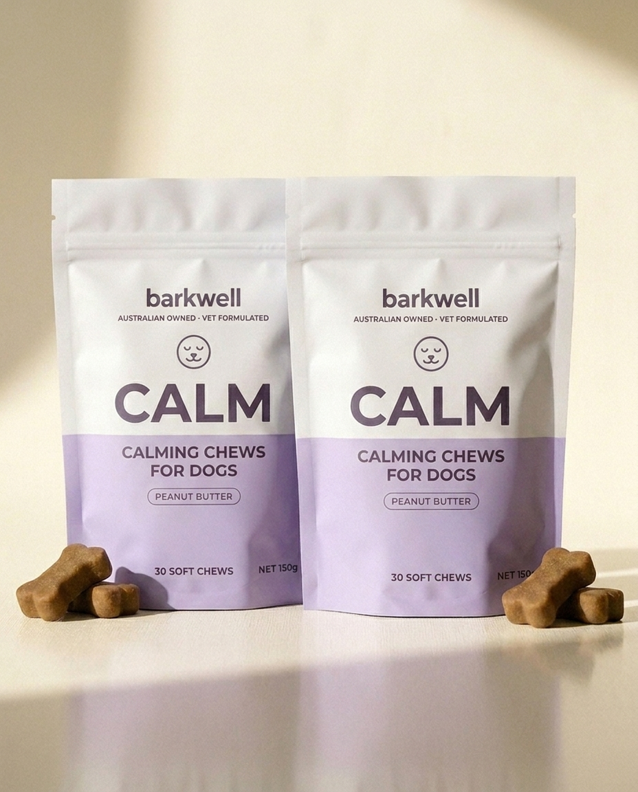 Barkwell The Calm Pack, two Calm Chews pouches