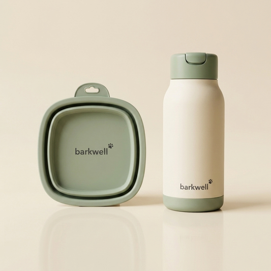 Barkwell collapsible travel bowl and water bottle