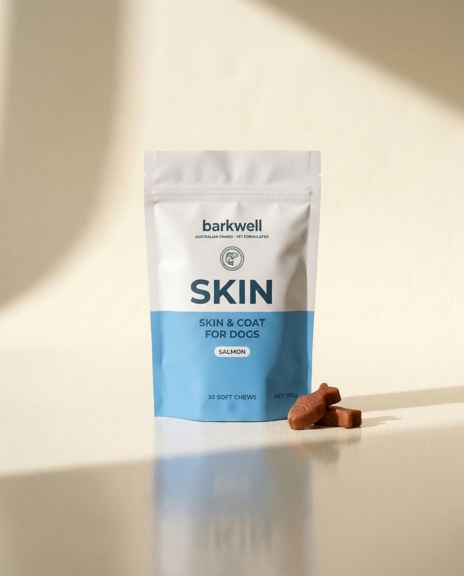 Barkwell Skin and Coat salmon pouch