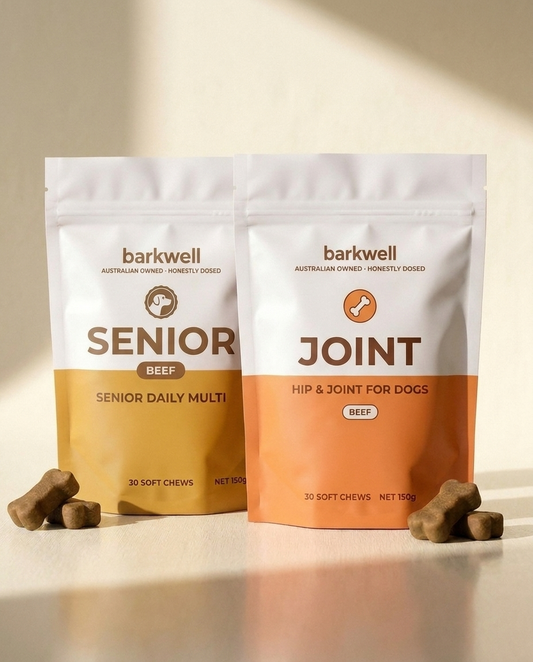The Golden Years Pack: Senior and Joint chews, honestly dosed